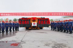 全国首套半煤岩巷“立体式综合除尘”智能快掘成套装备整装入井